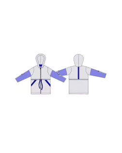 Выкройка: Парка с капюшоном арт. ВКК-2486-1-ВП0267 Выкройка: Парка с капюшоном арт. ВКК-2486-1-ВП0267