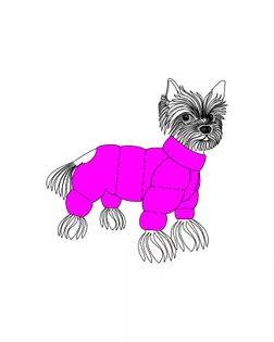 Выкройка: комбинезон утеплённый (девочка) Р-04-1001 арт. ВКК-2612-5-ВП0376