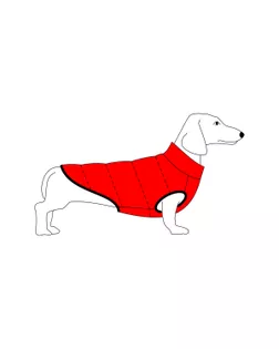 Выкройка: жилет для таксы Р-21-1003 арт. ВКК-2870-6-ВП0547