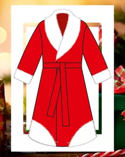 Выкройка: детский тулуп Деда Мороза Ма-01-100 арт. ВКК-2515-5-ВП0284