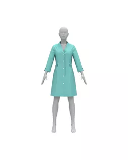 Выкройка: медицинский халат "Люба" арт. ВКК-2571-90-ВП0353