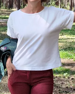 Выкройка: блузка с цельнокроенным рукавом арт. ВКК-4353-1-ВП1245