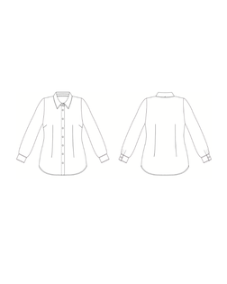 Выкройка: блузка офисная_ES-96 арт. ВКК-4674-2-ВП1394