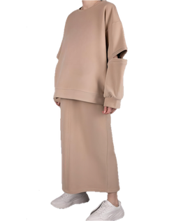 Выкройка: костюм женский из футера № 274 арт. ВКК-4933-1-ВП1588