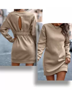 Выкройка: платье трикотажное футер_112 арт. ВКК-4133-7-ВП1027