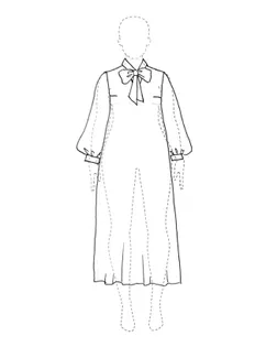 Выкройка: платье +size Алла арт. ВКК-5329-1-ВП1946