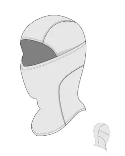 Выкройка: балаклава М-22-1001 арт. ВКК-3200-2-ВП0877