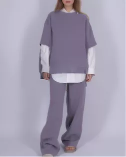 Выкройка: костюм женский из футера № 287 арт. ВКК-4934-1-ВП1589