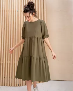 Выкройка: платье свободное с оборками_187 арт. ВКК-4252-11-ВП1144 Выкройка: платье свободное с оборками_187 арт. ВКК-4252-11-ВП1144