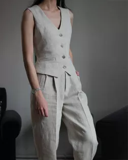 Выкройка: костюм брюки+жилет_146 арт. ВКК-4214-7-ВП1105