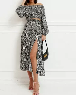 Выкройка: костюм летний блуза+юбка_189 арт. ВКК-4260-7-ВП1151