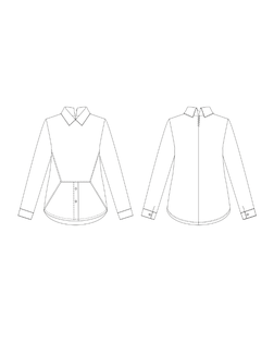 Выкройка: свитшот-обманка с имитацией рубашки_ES-99 арт. ВКК-4671-1-ВП1393