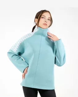 Выкройка: толстовка с цельнокроеной стойкой_ES221 арт. ВКК-4794-32-ВП1512