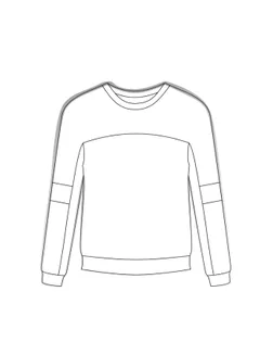 Выкройка: джемпер резной_ES-166 арт. ВКК-4687-18-ВП1408