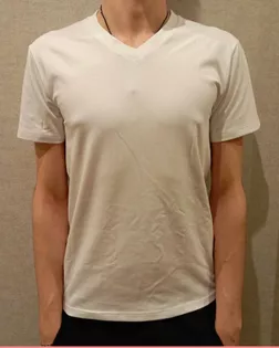 Выкройка: мужская футболка с V образным вырезом арт. ВКК-4553-1-ВП1352