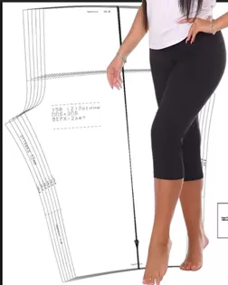 Выкройка: удлиненные лосины арт. ВКК-4783-1-ВП1500