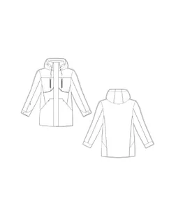 Выкройка: куртка резная утепленная_MK07 арт. ВКК-4560-50-ВП1354