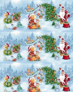 Полотно вафельное "Веселый праздник" арт. ПВ150-371-1-0895.072