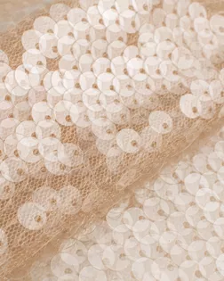 Прозрачная пайетка на сетке 5мм арт. ПАЙ-206-1-27045.003