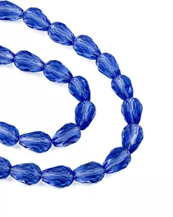 Бусы хрусталь "Капля" р.0,8x1,2 см (1 уп = 2нити ~120 бусин) арт. БСТ-40-20-18563.019