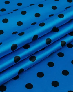 Атлас стрейч "Горох" 1см арт. АП-69-18-11910.019