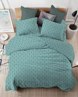 Поплин наб, шир.220см, пл.115+/-7 гр/м, рис.1207-1П Грунт Узор листвы арт. ПРО-13-5-Б00439.005