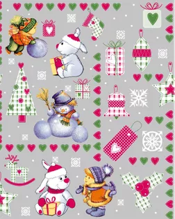 Вафельное полотно арт.8098 шир.45 пл.144+-7 О/М рис.1208/5 св-серый арт. ПВ45-7-1-1604.057