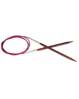 Спицы круговые 25353 Knit Pro Cubics 4мм/120см дерево 1шт (коричневый) арт. ИВЗ-260-1-45854