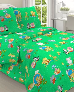 Бязь арт. 262 ГОСТ шир. 150 пл. 142+-7 о/м  рис. 1517/1 детск зелен арт. ХВ-1227-1-1565.157