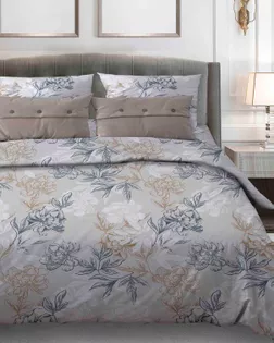 Бязь арт. 262 набивная  шир.150 пл.138+-7  рис. 189  Симфония  вид 8/5 серо-бежевый арт. ХВ-1064-1-Б00431.032