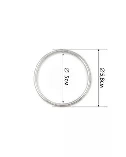 Кольцо ш.5 см 100шт арт. КОЛ-61-1-43542