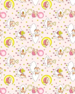 Бязь арт. 262 ГОСТ шир. 150 пл. 142+-7 о/м рис.1949/2 детск. розовый арт. БГТ-40-1-1565.023