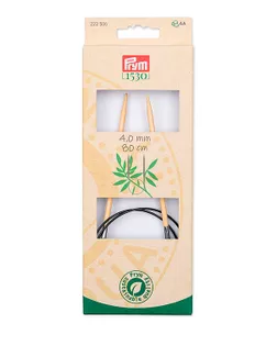 Спицы круговые Prym 1530 4мм 80см (бамбук натуральный) арт. ИВЗ-226-1-45698