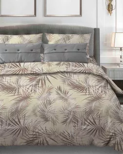 Бязь арт. 262 набивная  шир.150 пл.138+-7  рис. 232  Тропикана  вид  1/1 бежевый арт. ХВ-1069-1-Б00431.042