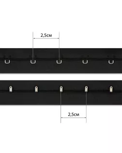 Тесьма крючок нейлон ш.2,5см (45,7м) арт. БФМ-23-1-30084.002
