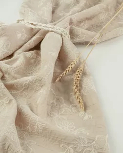 Ткань плательная "Таззина" с вышивкой арт. ПЛ-1117-1-27180.001