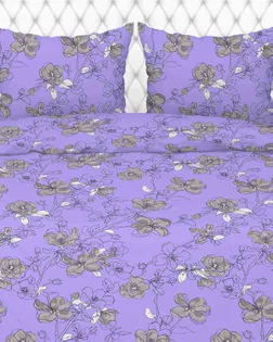 Бязь арт. 262/7 С набивная   шир.220 пл.120+-6  рис 289 Цветы сакуры  вид  2/12 лавандовый арт. ХБ-1818-1-Б00433.071