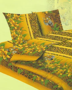 БЯЗЬ 150см, 120гр, Кр.Талка, рис. 2929 "Тигры в лилиях" арт. ХВ-1489-1-Б00579.027