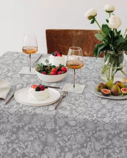 Рогожка 150 см набивная арт 904   рис 29387/1  "Кружевная фантазия" арт. РЖК-394-1-1949.126