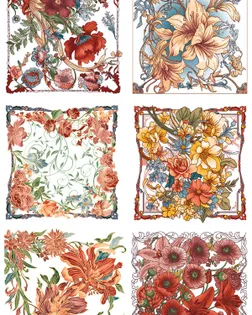 Ситец 95 см набивной арт 44 "Тейково" рис 29504  вид 1  "Цветония" арт. СП-434-1-1947.149