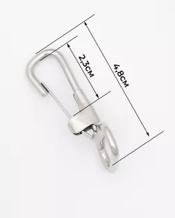 Карабин неповоротный ш.3,2см (12шт.) арт. КА-132-1-47178.001