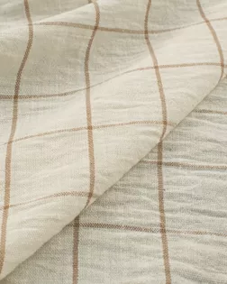 "Лен" жаккард клетка арт. ЛН-375-1-27312.001