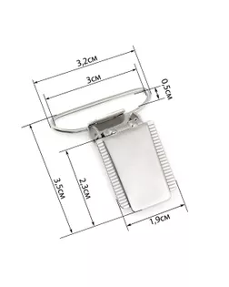Зажим для подтяжек ш.3см (10шт) арт. КА-36-1-31846