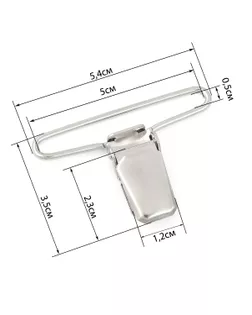 Зажим для подтяжек ш.5см (10шт) арт. КА-43-1-31827
