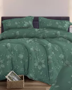 Бязь арт. 262 набивная  шир.150 пл.138+-7  рис. 346 Грация  вид  3/8 изумрудный арт. БГТ-319-1-Б00431.145