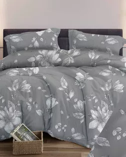 Бязь арт. 262 набивная  шир.150 пл.138+-7  рис. 346 Грация  вид  8 серый арт. БГТ-320-1-Б00431.146