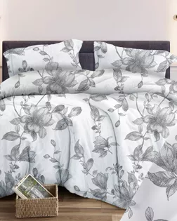 Бязь арт. 262 набивная  шир.150 пл.138+-7  рис. 346  Грация  вид  9/3  б/з серый арт. БГТ-253-1-Б00431.069