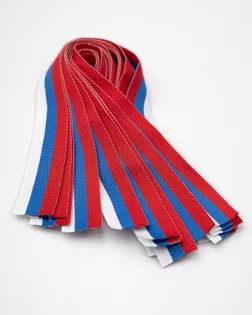 Лента триколор ш.2,4см дл.25см (100шт) арт. ЛОРП-87-1-47526