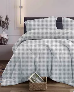 Бязь арт. 262/7 С набивная   шир.220 пл.120+-6  рис 365 Кубик  вид  9/3 б/з серый арт. ХБ-1883-1-Б00433.077