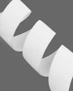 Резина вязаная ш.3,5см; пл.14,43 гр/м.п.(25м) белый арт. РО-365-1-46784